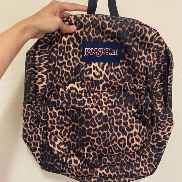 jansport backpack leopard print Half Pint FX Mini Two compartments Jansport Fluffy Leopard Print Backpack